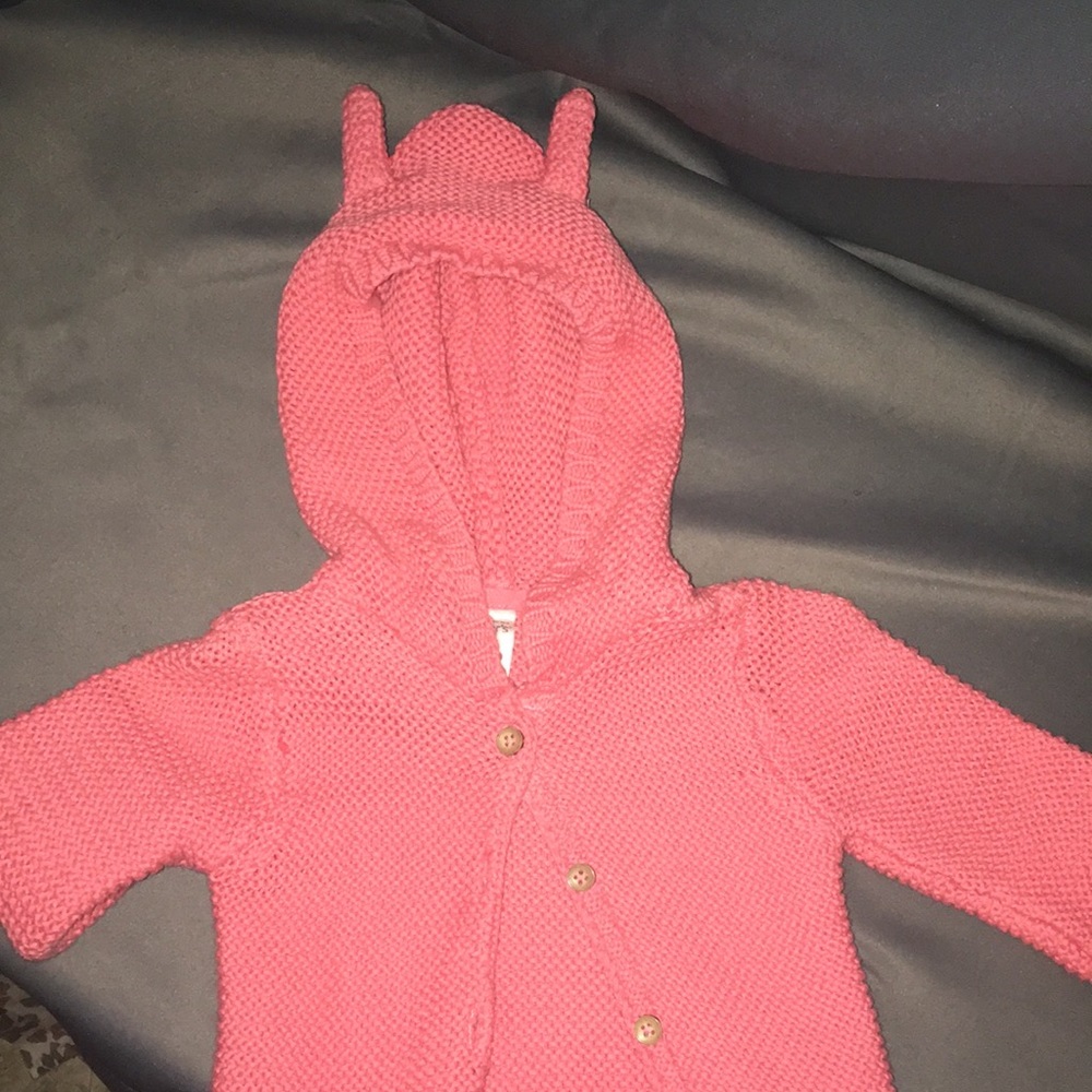 Baby girl hooded sweater